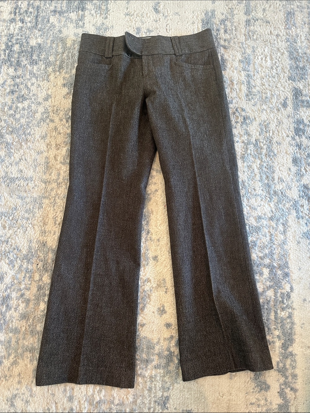 Banana Republic Sloan Charcoal Gray Tailored Dress Pants 4P